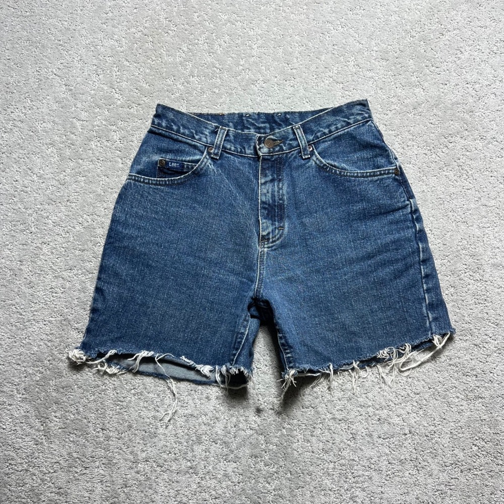 Lee Blue Denim Cutoff Jean Shorts